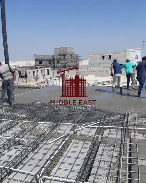 أعمال حديد وصب سقف